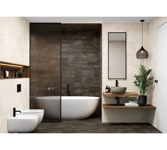 Керамогранит Artkera Group Lofthome Taupe матовый, 300x600x8, 1,44 м2, коричневый GP36LOF18