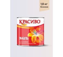 Эмаль Красиво ПФ-115 бежевый 1,8 кг для стен по металлу, по дереву 4690417028795