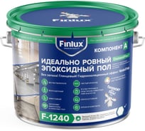 Эпоксидное европокрытие для бетонного пола Finlux F-1240 полуглянцевое, серый, 10 кв.м 4603783209750