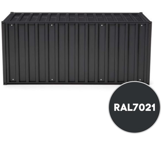 Грунт-эмаль полиуретановая KOVALI PUR 2K матовая Черно-серая RAL7021 комплект 10 кг kov.p.m.5.7021.10