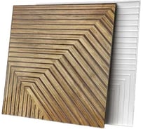 Декоративная панель ПВХ Центурион Дуб медовый 482x482, Б/К эксклюзив 89106
