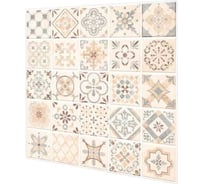 Декоративная панель ПВХ Центурион Пэчворк бежевый плитка 482x482, Б/К эксклюзив 89492