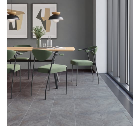 Керамогранит LB CERAMICS Асгард серый, 1,62 м2/8 шт СК000043823