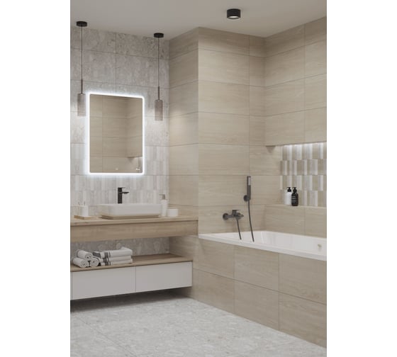 Керамогранит LB CERAMICS Спектр темно-серый, 1,62 м2/8 шт СК000043831