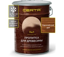 Пропитка для древесины Certa 3 в 1, европейский дуб, 5,5 л PDD029