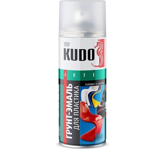 Грунт-эмаль для пластика KUDO зеленая RAL 6005 KU-6008