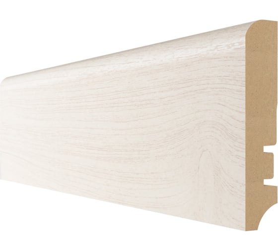 Плинтус Aktuell Design (16x81x2400 мм; МДФ; Тик сухой белый) Hannahholz AD 81402.29