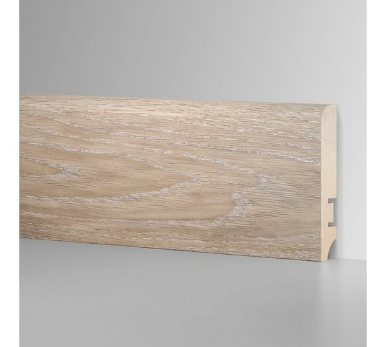 Плинтус Aktuell Design (16x81x2400 мм; МДФ; Дуб европейский серый) Hannahholz AD 81402.08