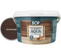 Защитная пропитка для дерева Бор Aqua для наружных работ, палисандр 2,3 кг 4690417080144