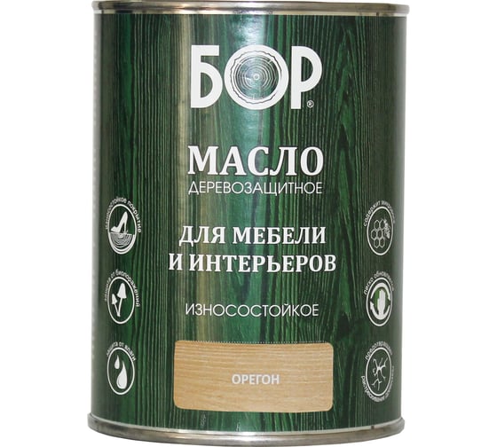 Масло для дерева, мебели и интерьеров Бор орегон, 0,64 кг 4690417074297