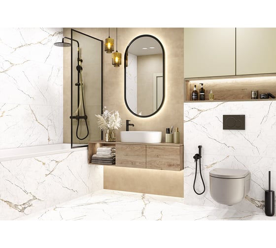 Керамогранит AlmaCeramica Alma Ceramica Rock Line матовый, 600x1200x8,5, 1,44 м2, белый GFU60120RKL04R