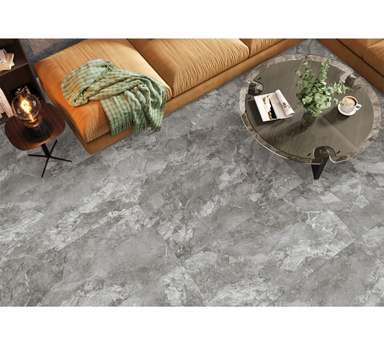 Керамогранит AlmaCeramica Alma Ceramica Rock Line матовый, 600x1200x8,5, 1,44 м2, серый GFU60120RKL27R