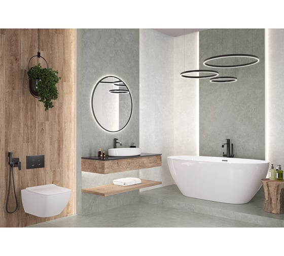 Керамогранит AlmaCeramica Alma Ceramica Sharp матовый, 600x1200x8,5, 1,44 м2, эффект deep-ink, серый GFU60120SHP70R