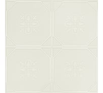 3D панель мягкая самоклеящаяся LAKO Панели для потолка (белый; 70х70 см) LKD-85-04-10
