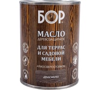 Масло для дерева Бор с воском, для террас и садовой мебели, палисандр, 0,64 кг 4690417074198