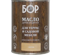 Масло для дерева Бор с воском, для террас и садовой мебели, орегон, 0,64 кг 4690417074150