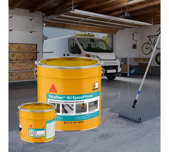 Грунтовка SIKA Floor-161 EpoxyPrimer А + В 10 кг, на эпоксидной основе 849743