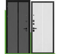 Дверь входная DIVA Foreman Ф-9 2050x860, левая, Графит - Белый матовый УТ-00084195
