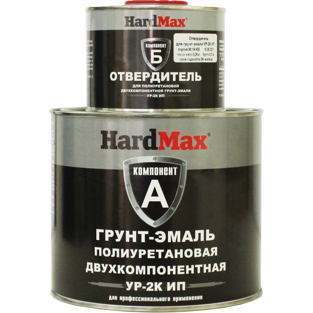 Грунт-эмаль HardMax УР-2К ИП RAL 8017 шоколадно-коричневый, п/глянц .
