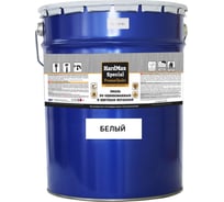 Эмаль по оцинкованным и цветным металлам HardMax белая, барабан 18 кг 4690417070794