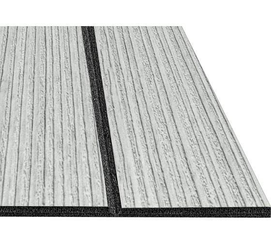 Мягкие реечные панели LAKO DECOR в комплекте 5 шт, 600-600 мм, белый LKD-RE-6060-SYMW002-KO