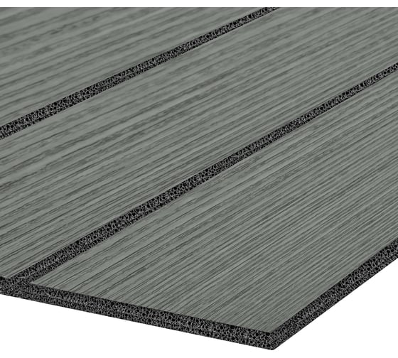 Мягкие реечные панели LAKO DECOR в комплекте 5 шт, 600-600 мм, серый LKD-RE-6060-SYMW004-KO