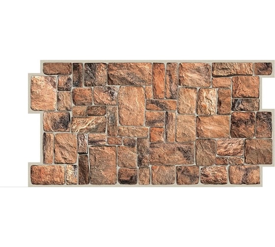 Панель ПВХ Камень Натуральный (10 шт, 980х498 мм) GRACE УТ000010477 1