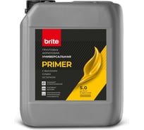 Грунтовка ЯРОСЛАВСКИЕ КРАСКИ BRITE универсальная с высоким сухим остатком, канистра 5 О06875