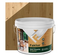 Эко-лазурь ЯРОСЛАВСКИЕ КРАСКИ FAKTOR для древесины дуб, ведро 9 к О06854