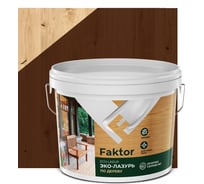 Эко-лазурь ЯРОСЛАВСКИЕ КРАСКИ FAKTOR для древесины махагон, ведро 9 к О06860