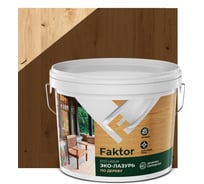 Эко-лазурь ЯРОСЛАВСКИЕ КРАСКИ FAKTOR для древесины орех, ведро 9 к О06869