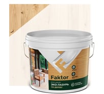 Эко-лазурь ЯРОСЛАВСКИЕ КРАСКИ FAKTOR для древесины беленый дуб, ведро 9 к О06851