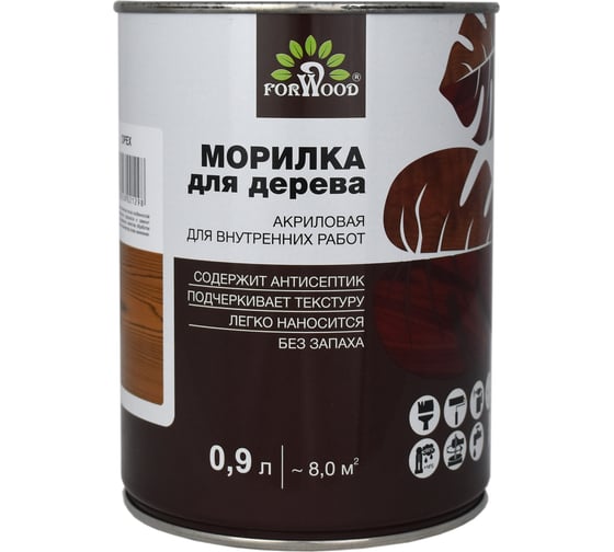 Морилка Forwood ВД-АК 21 орех 0,9 л 145382 1