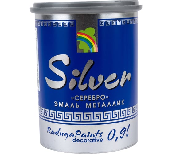 Эмаль Радуга Р-117 металлик SILVER 0,9 л 141726