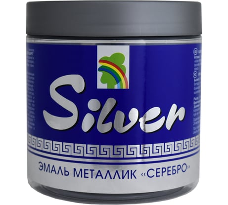 Эмаль Радуга Р-117 металлик SILVER 0,45 л 141725