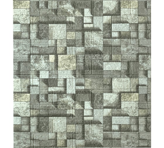 Комплект 3D панелей для стен LAKO DECOR МЕГА 20 шт , цвет Каменная кладка 5, 70x77, 6 мм, LKD-16-05-HС74-КО-MEGA20