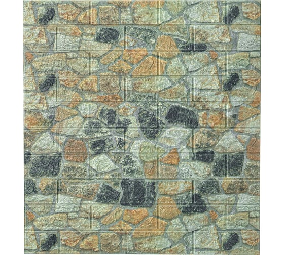 Комплект 3D панелей для стен LAKO DECOR МЕГА 20 шт., цвет Каменная кладка 8, 70x77, 6 мм, LKD-16-05-H99-KO-MEGA20