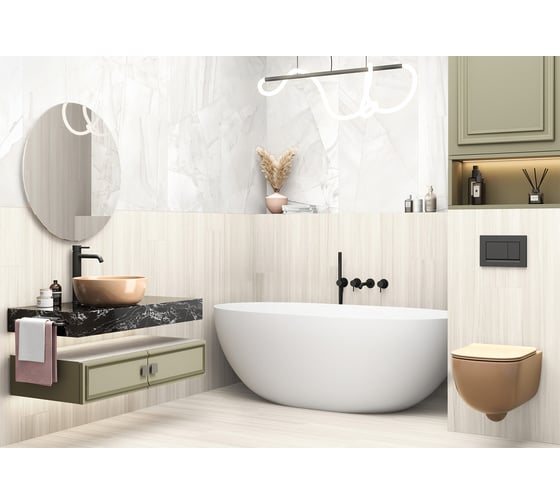 Керамогранит Artkera Group Citywood Crema матовый, 200x1200x9, 1,44 м2, кремовый GP20120CIT01