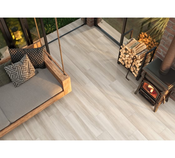 Керамогранит Artkera Group Apricot White матовый 200х1200х9, 1,44 м2 серый GP20120APC00