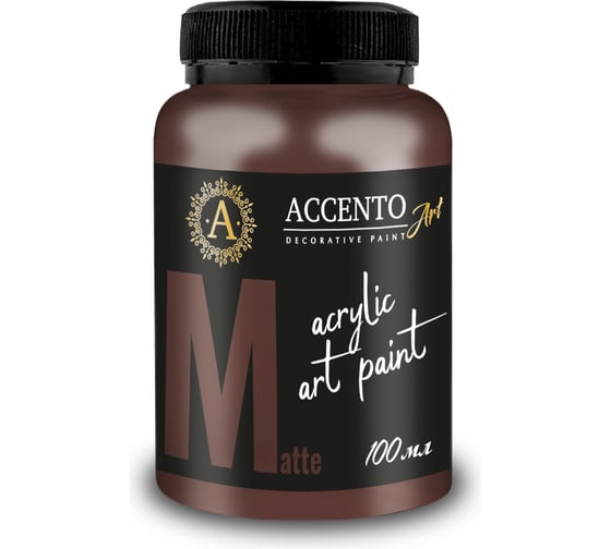 Художественная краска AccentO ART матовая, Шоколадная плитка, 100мл/165г 37092 1