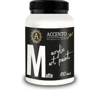 Художественная краска AccentO ART матовая, Белый снег, 100мл/165г 40437