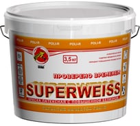 Краска водно-дисперсионная Superweiss (3.5 кг; морозоустойчивая) Poli-R 9916