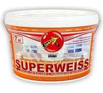 Краска водно-дисперсионная Superweiss 7 кг Poli-R 8201