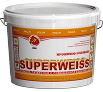 Краска водно-дисперсионная Superweiss (14 кг; морозоустойчивая) Poli-R 9913