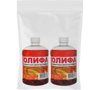 Олифа защитная влагостойкая Вершина 0,5 л 2 шт набор ВИ4607019163137
