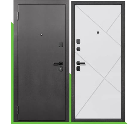 Дверь DIVA Foreman Ф-4 2050x860, левая, титан-белый матовый УТ-00084216