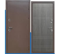 Входная металлическая дверь DIVA Foreman c терморазрывом 2050x960 правая шоколад-серое дерево УТ-00084219