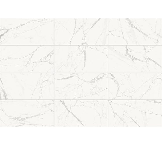Керамогранит Artkera Group Porfido Carrara матовый 600х1200х9,5 1,44м2 белый 60120PFC15M