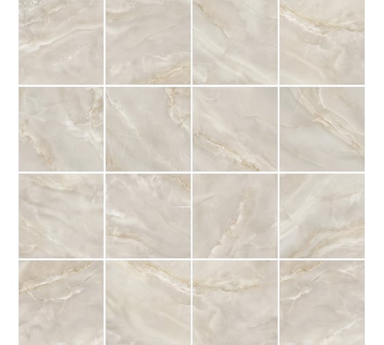 Керамогранит Artkera Group Onyx Breez Crema матовый 600х600х9,5 1,44м2 кремовый 6060ONB01M