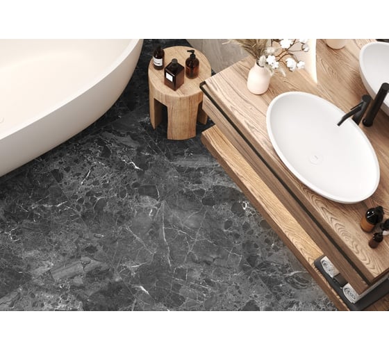 Керамогранит Artkera Group Greiny Dark матовый 600х600х9,5 1,44м2 серый 6060GRY99M